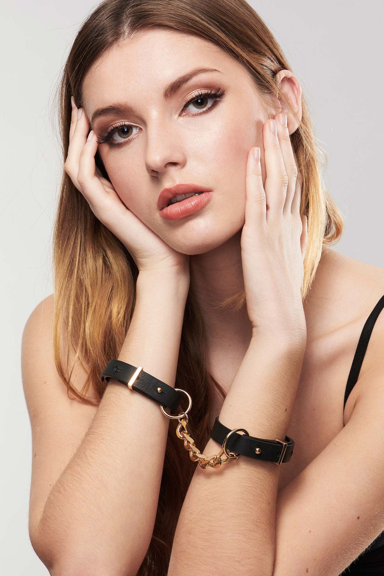 Maze Black Thin Cuffs