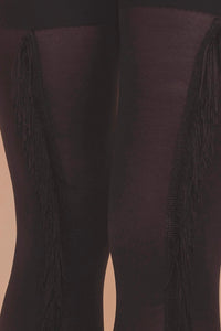 Fringe Stockings Black US 4 - 18