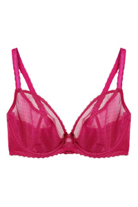 Grace Hot Pink Mesh Bra