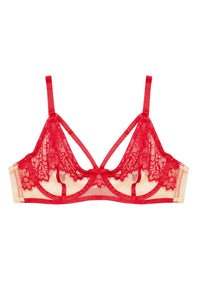 Mya Red Lace Bra