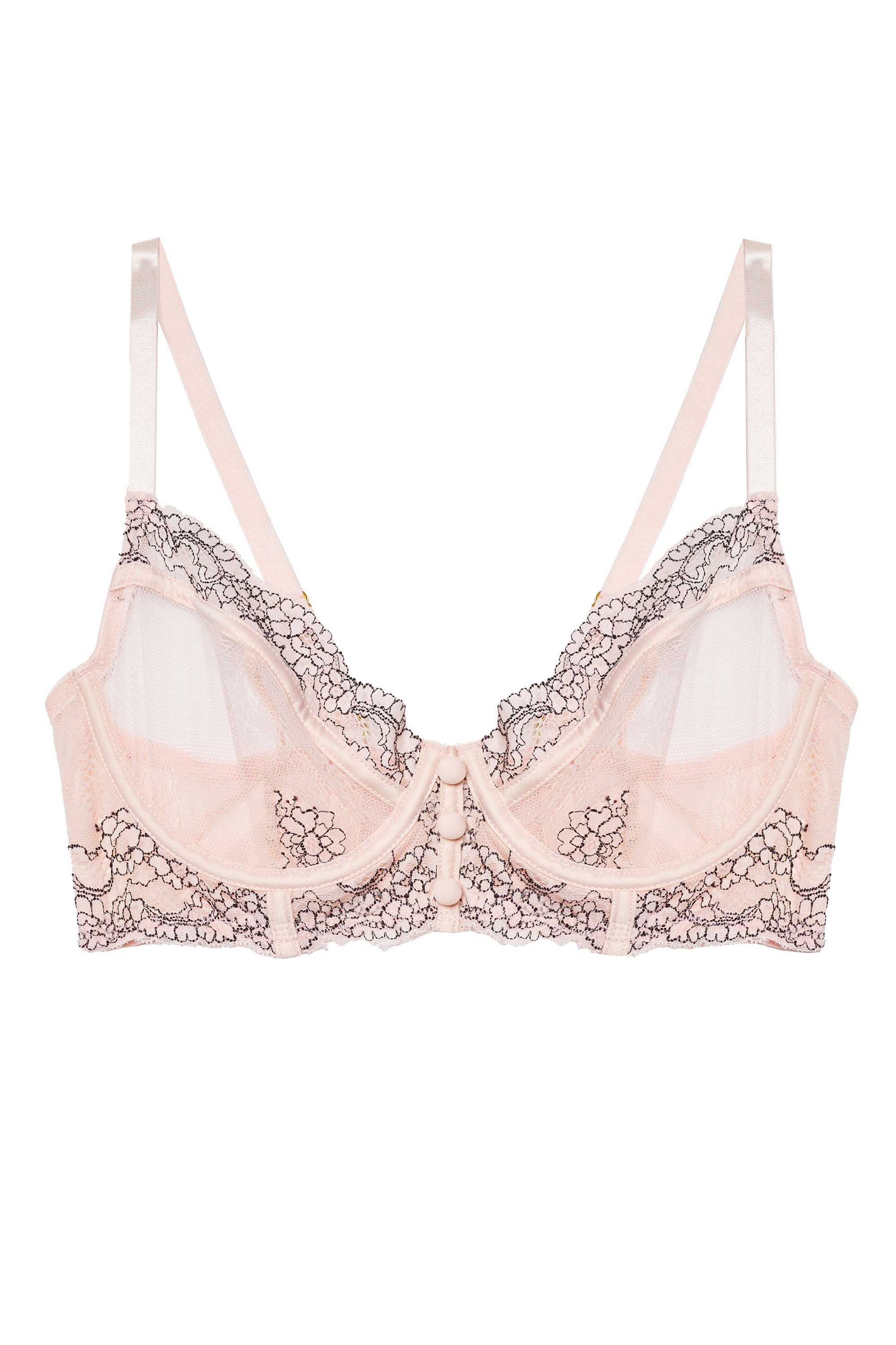 Jenny Graphic Lace Blush Bra