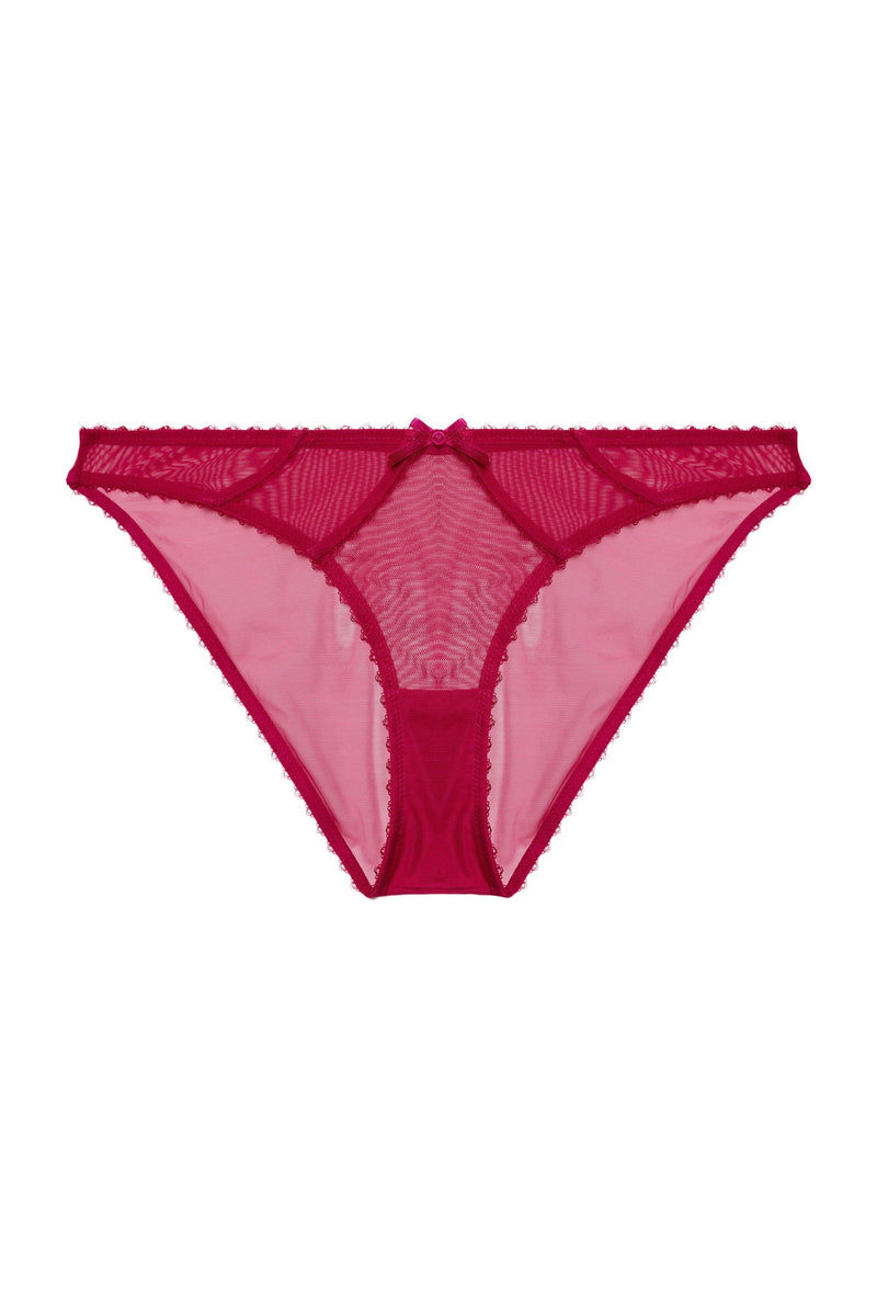 Grace Hot Pink Mesh Brazilian Brief