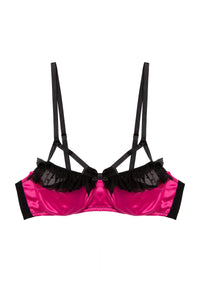 Inga Pink Ruffle Balconette Bra