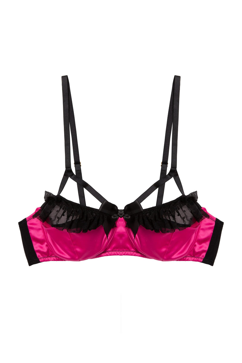 Inga Pink Ruffle Balconette Bra