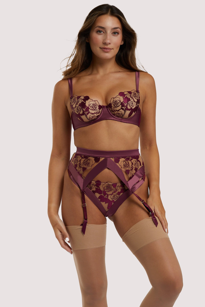 Rosabelle Dark Cherry Suspender