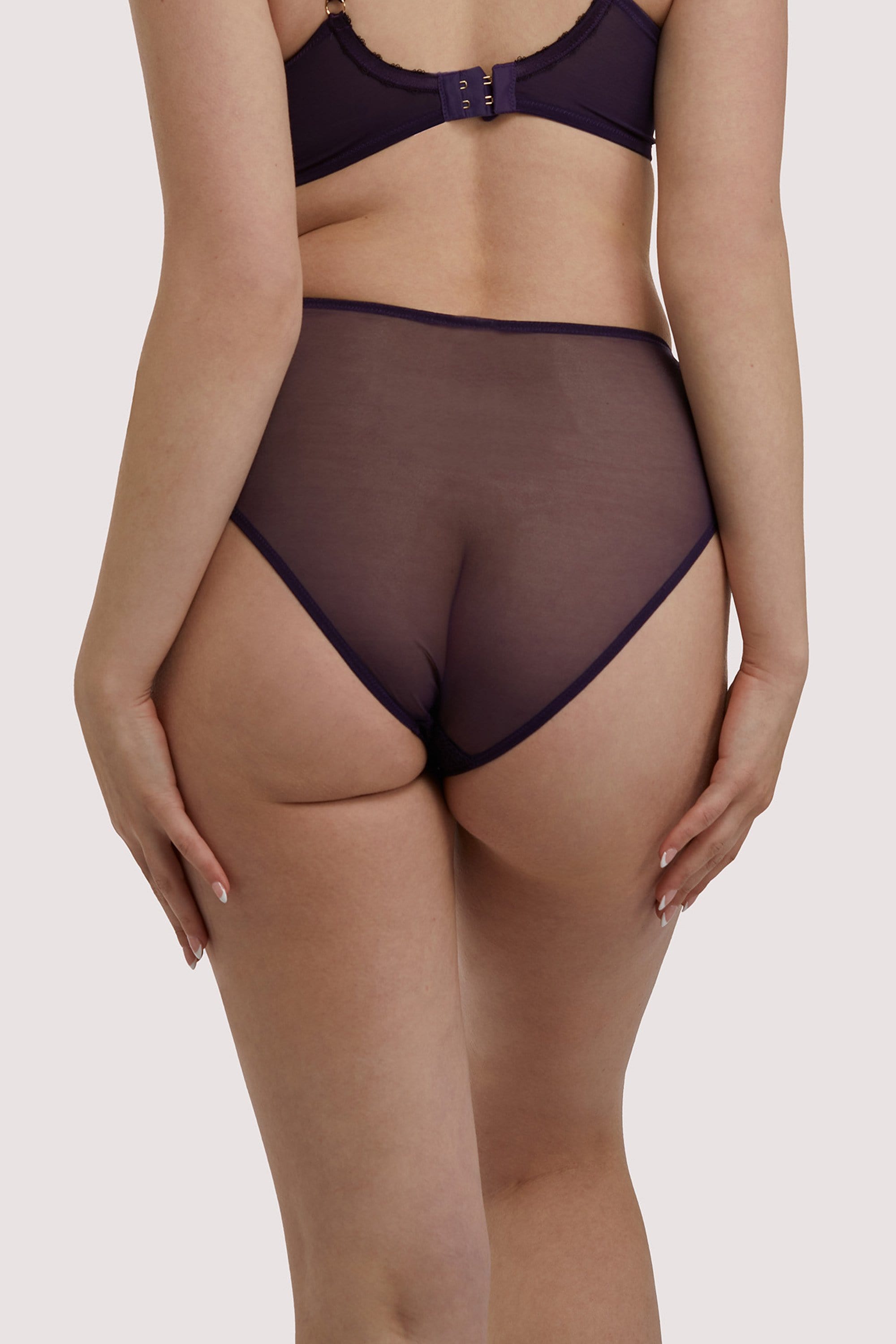 Emma Vine Purple High Waist Brief