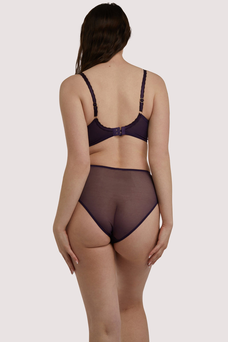 Emma Vine Purple High Waist Brief