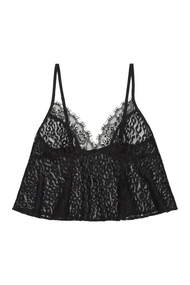 Wolf & Whistle Jenna Leopard Mesh Camisole & Shorts Set