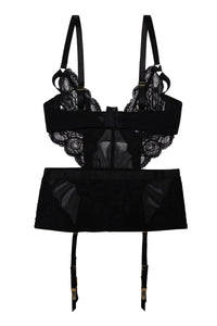 Paola Black Lace Basque