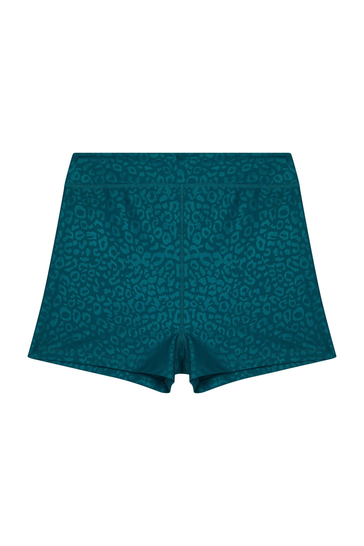 Teal Wet Look Shorts