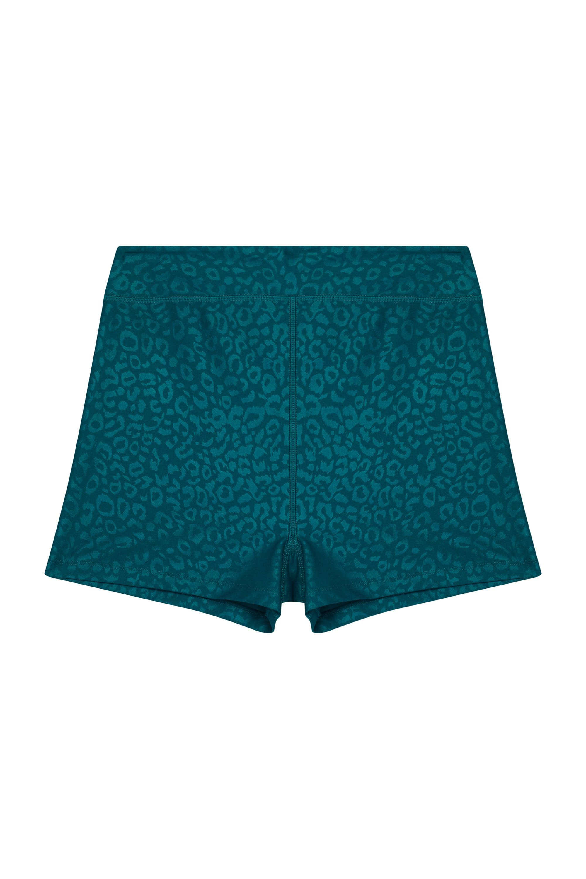 Teal Wet Look Shorts