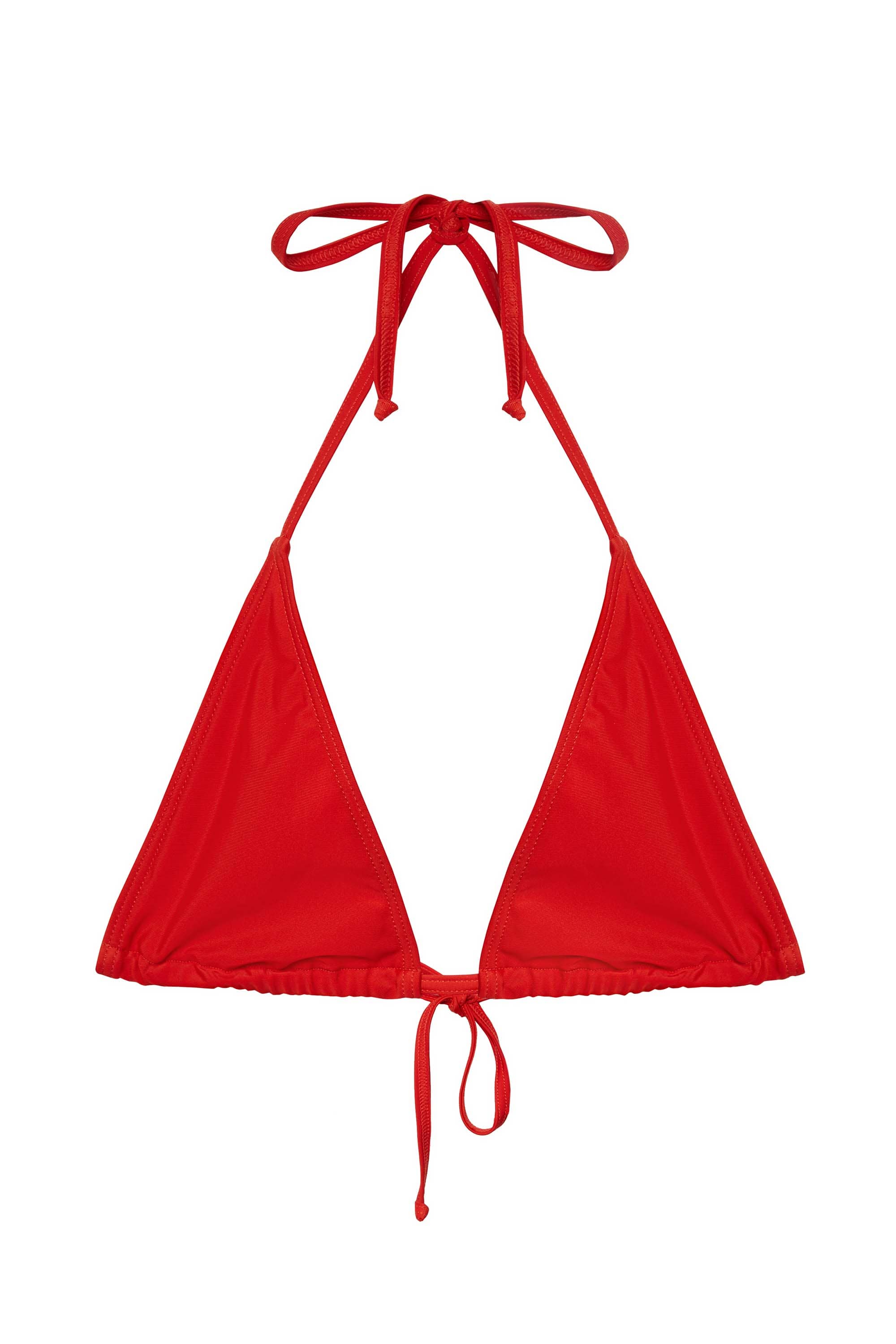 Red Triangle Bikini Top