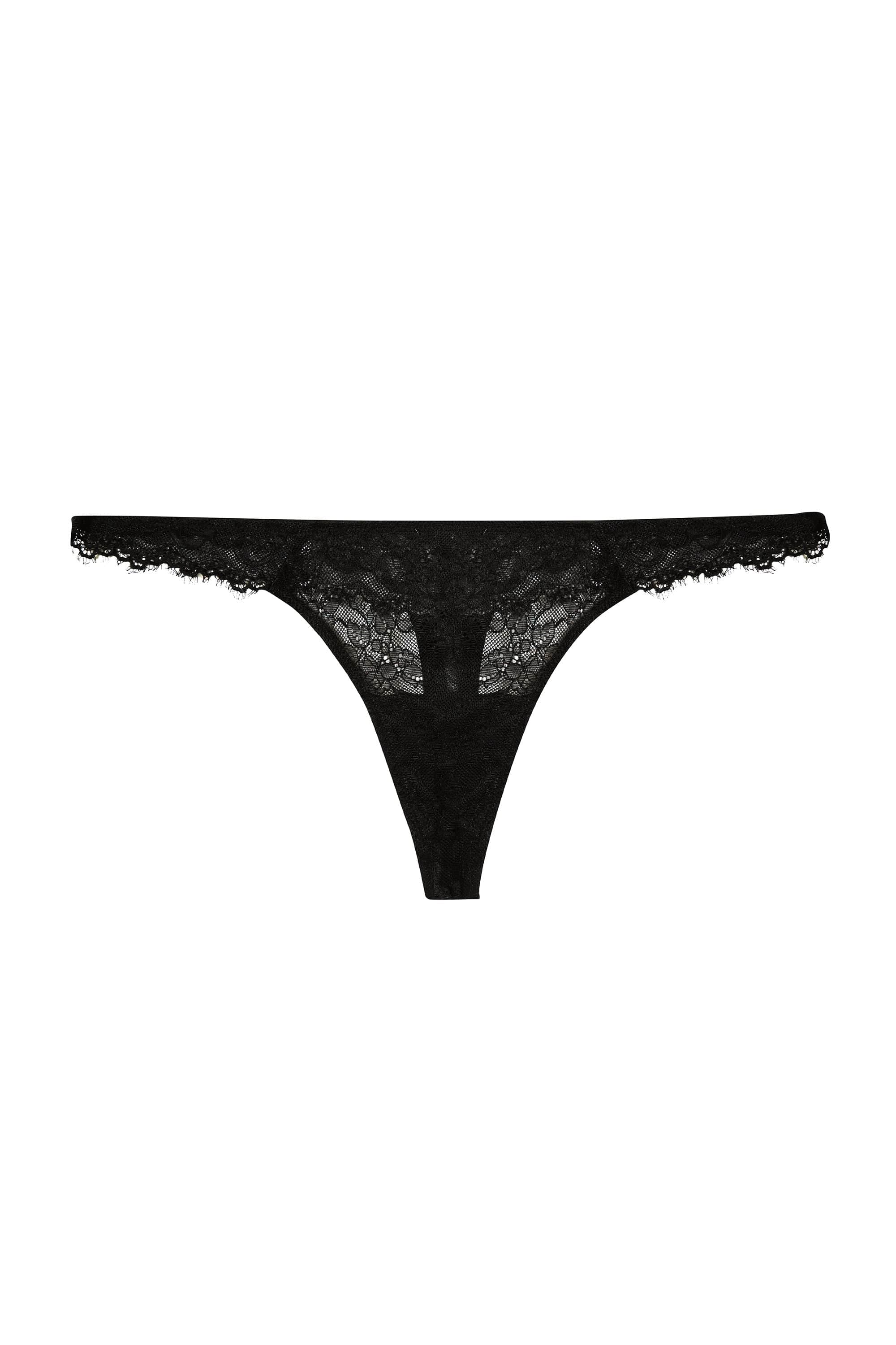 Rosalyn Black Lace Thong