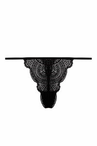 Shay Black Lace Thong